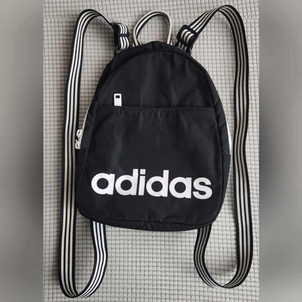 Retired - Adidas Core Mini Backpack - Black & White